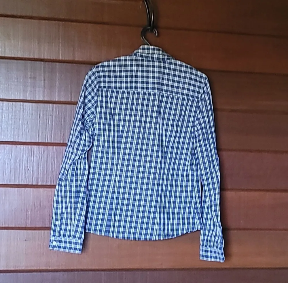camisa abercrombie & fitch xadrez tam p