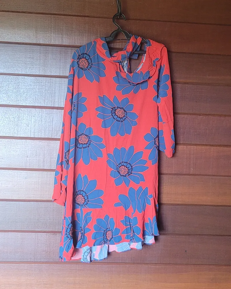 Vestido Feminino Shoulder Elegante Vermelho Tam G