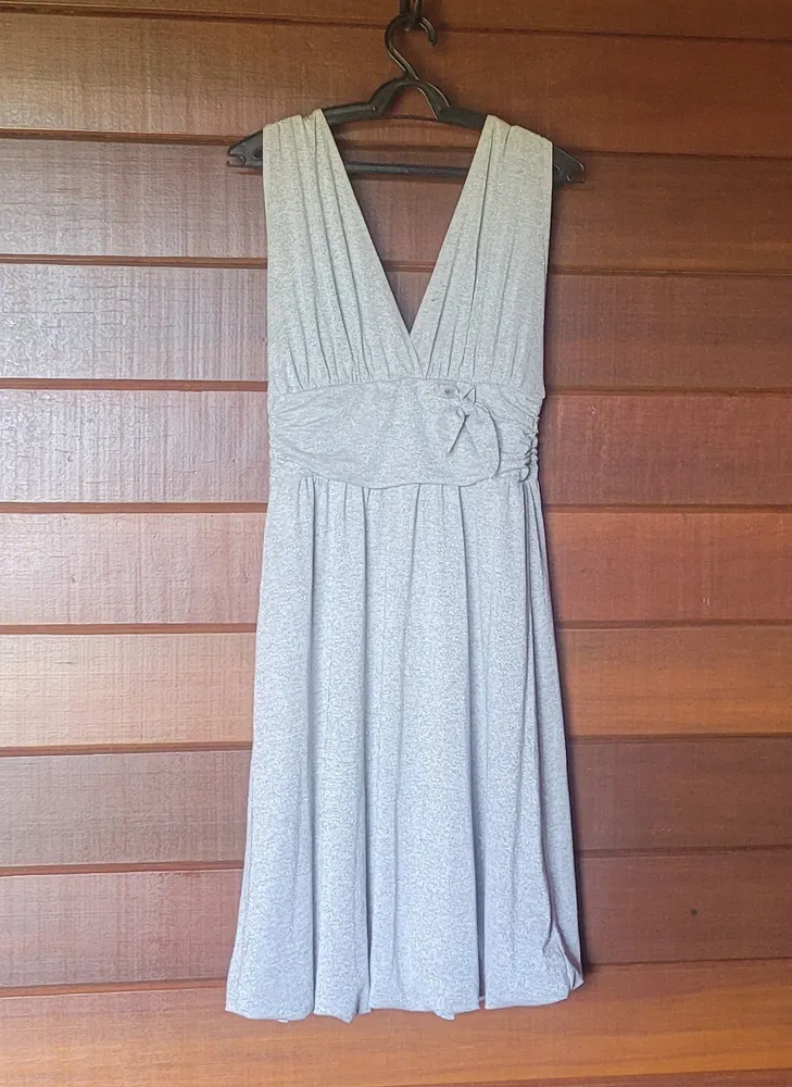 vestido midi brilho zara casual elegante  tam g