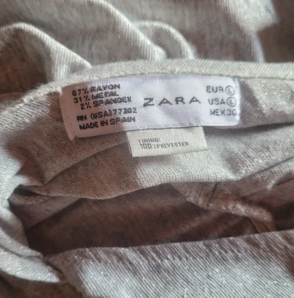 vestido midi brilho zara casual elegante  tam g