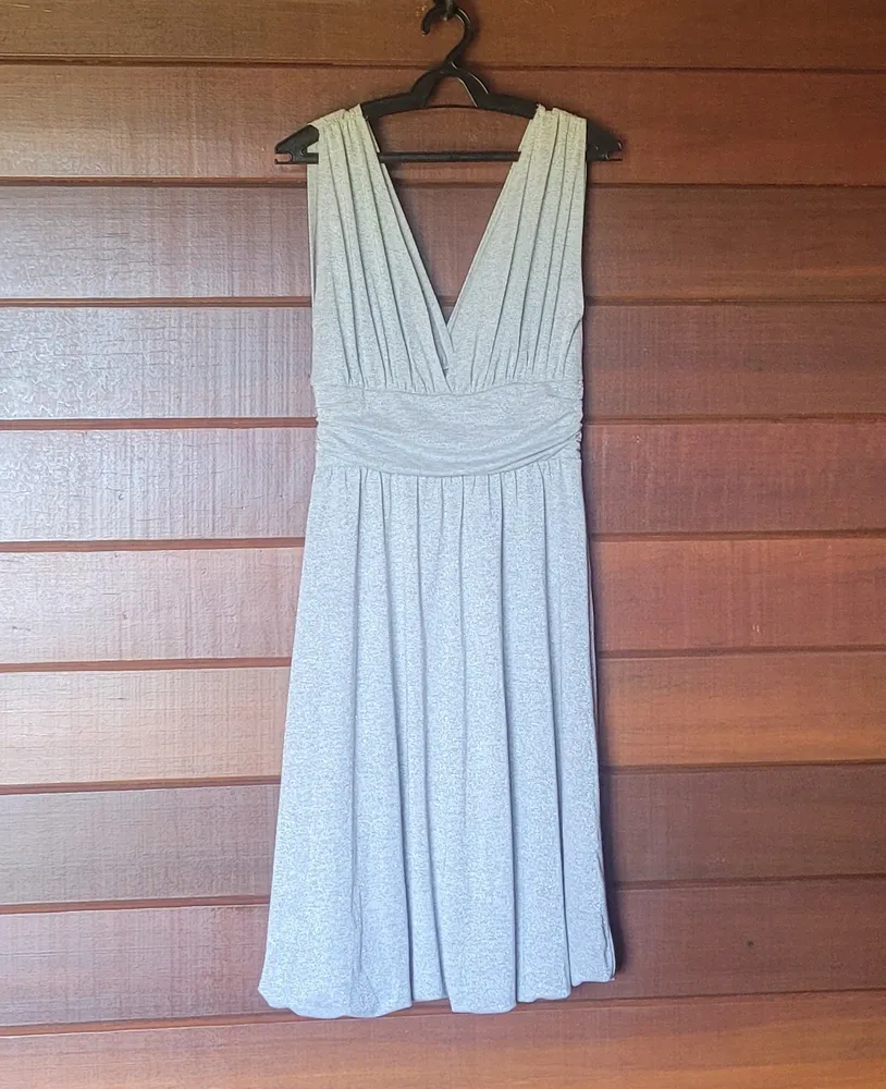 vestido midi brilho zara casual elegante  tam g