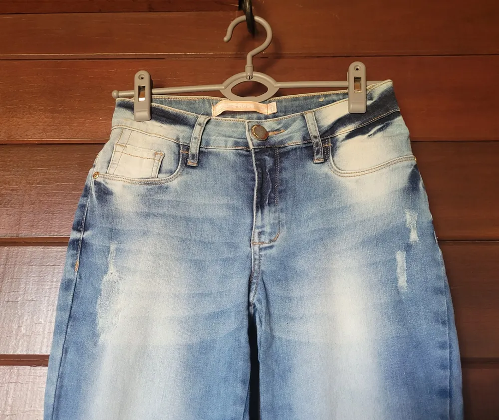 Calça Jeans Morena Rosa - Flare Destroyed Original - Tam 38