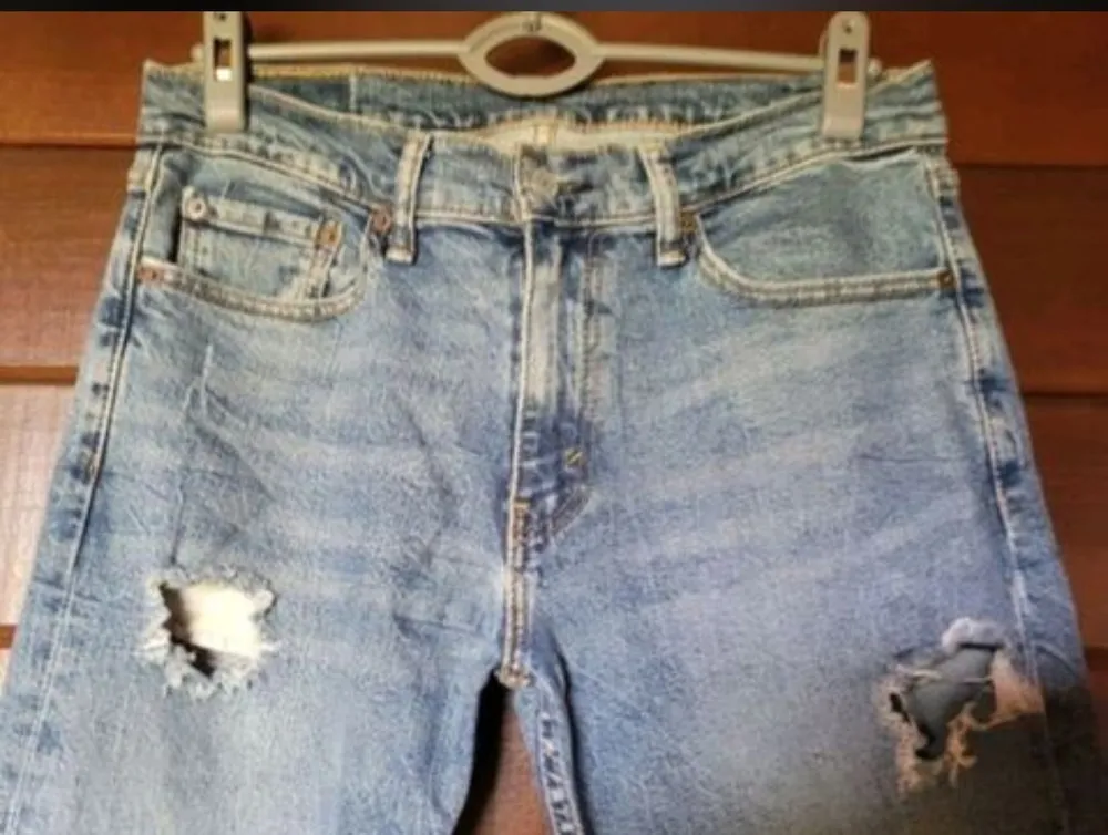 Calça Jeans Levis Original Destroyed