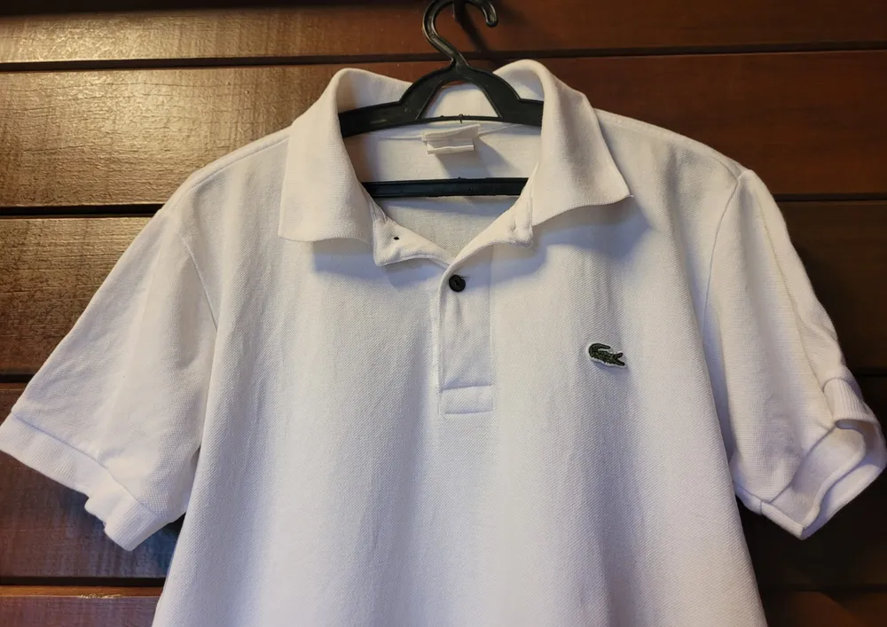 Camisa Polo Lacoste Original Branca Clássica