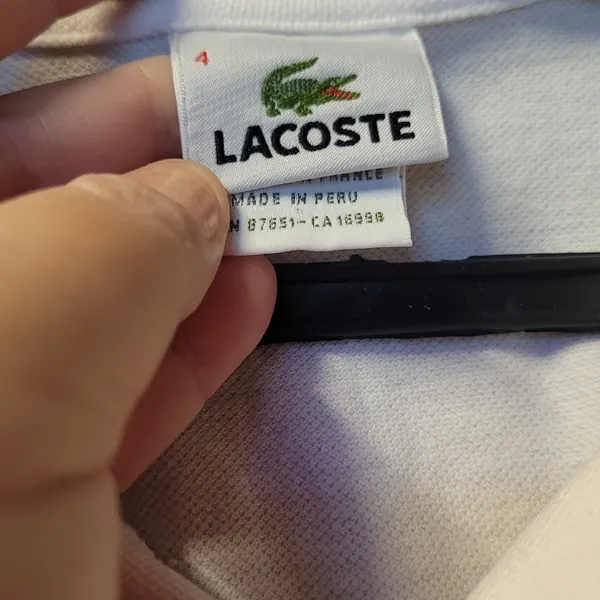 Camisa Polo Lacoste Original Branca Clássica