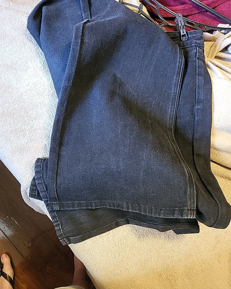 Calça jeans black, marca Mamô,  tam 42
