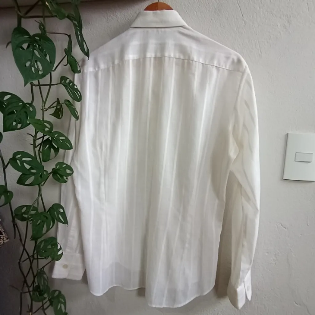 Camisa CGC Masculina Listrada Algodão Tamanho M