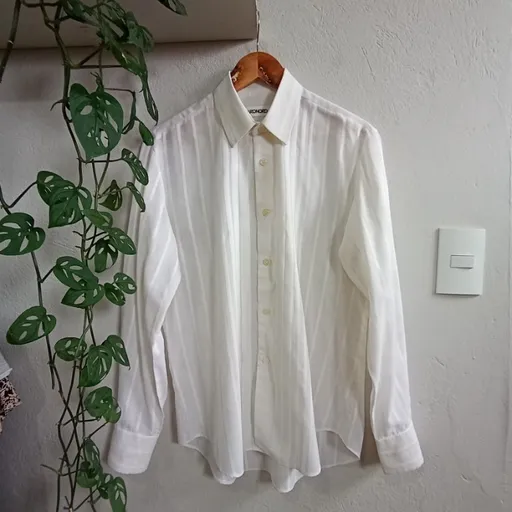 Camisa CGC Masculina Listrada Algodão Tamanho M