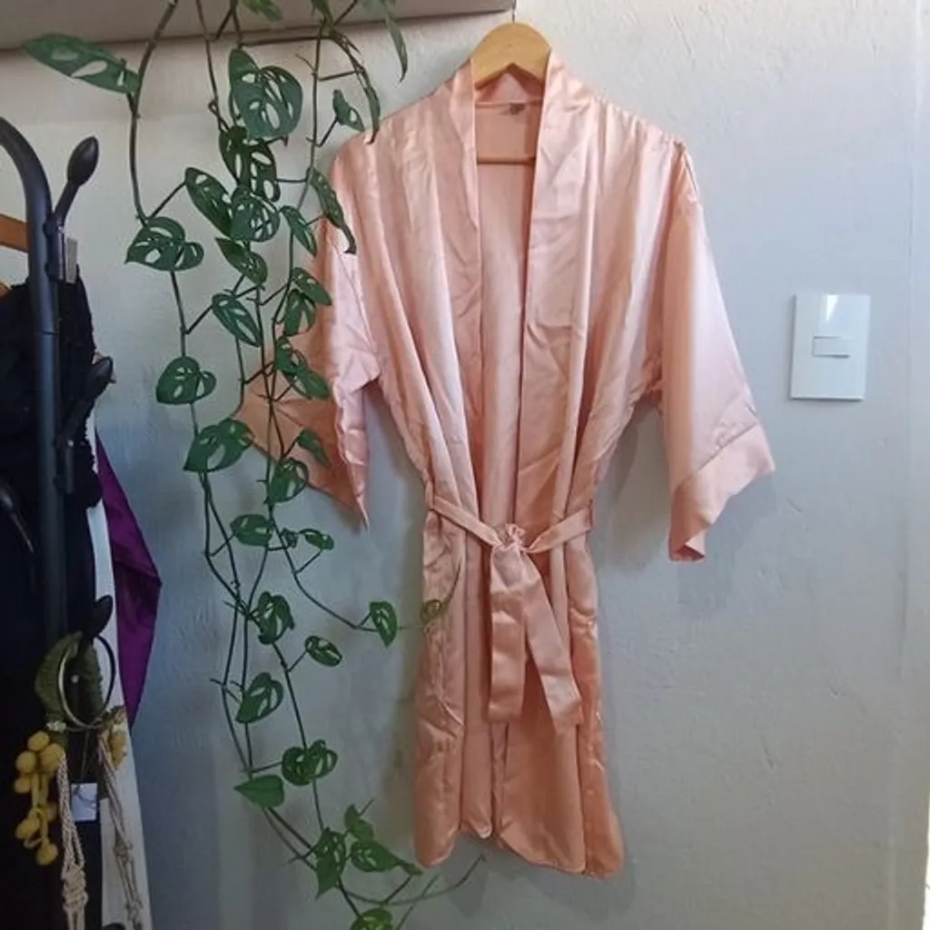 Kimono Robe Vintage CGC em Acetato – Tamanho M