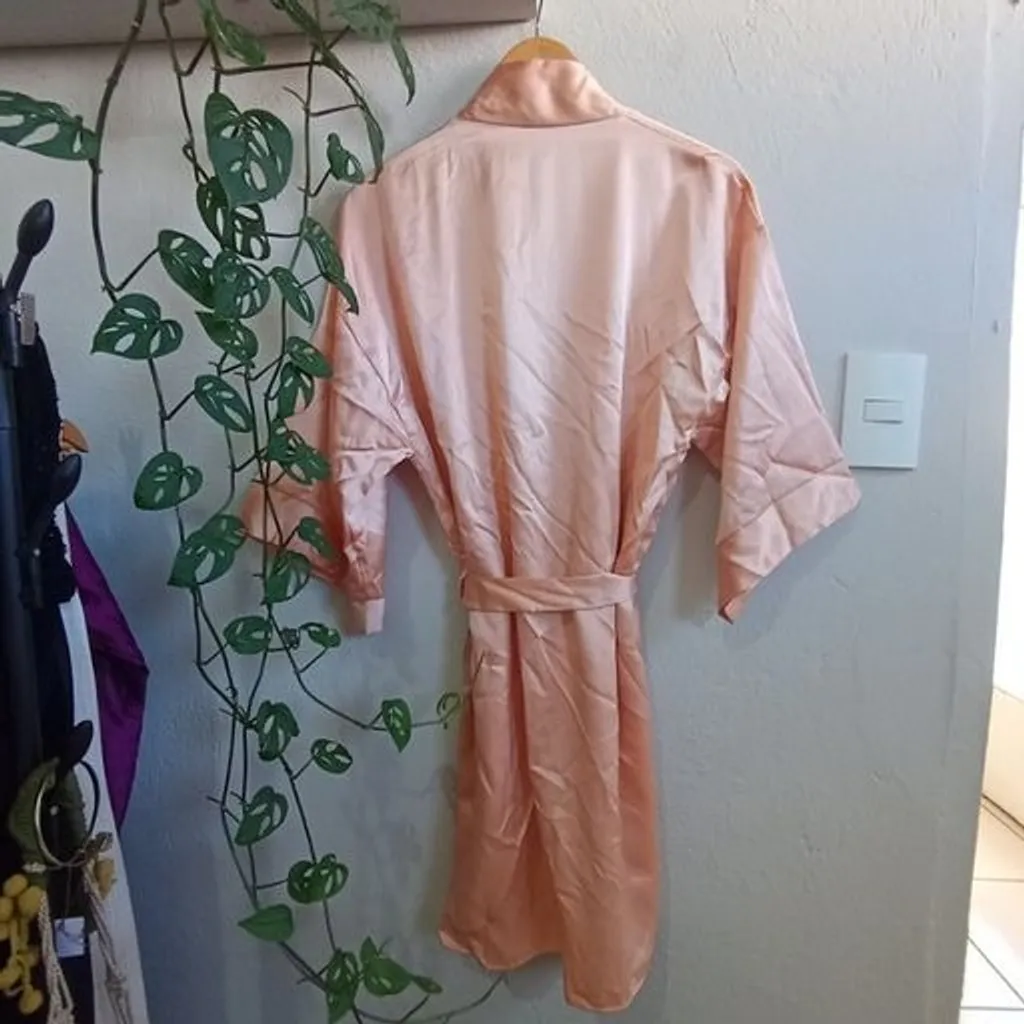 Kimono Robe Vintage CGC em Acetato – Tamanho M