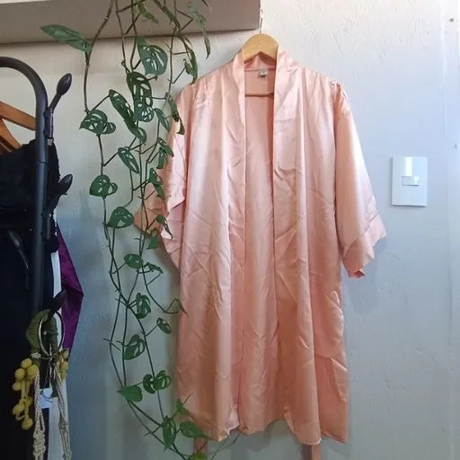 Kimono Robe Vintage CGC em Acetato – Tamanho M