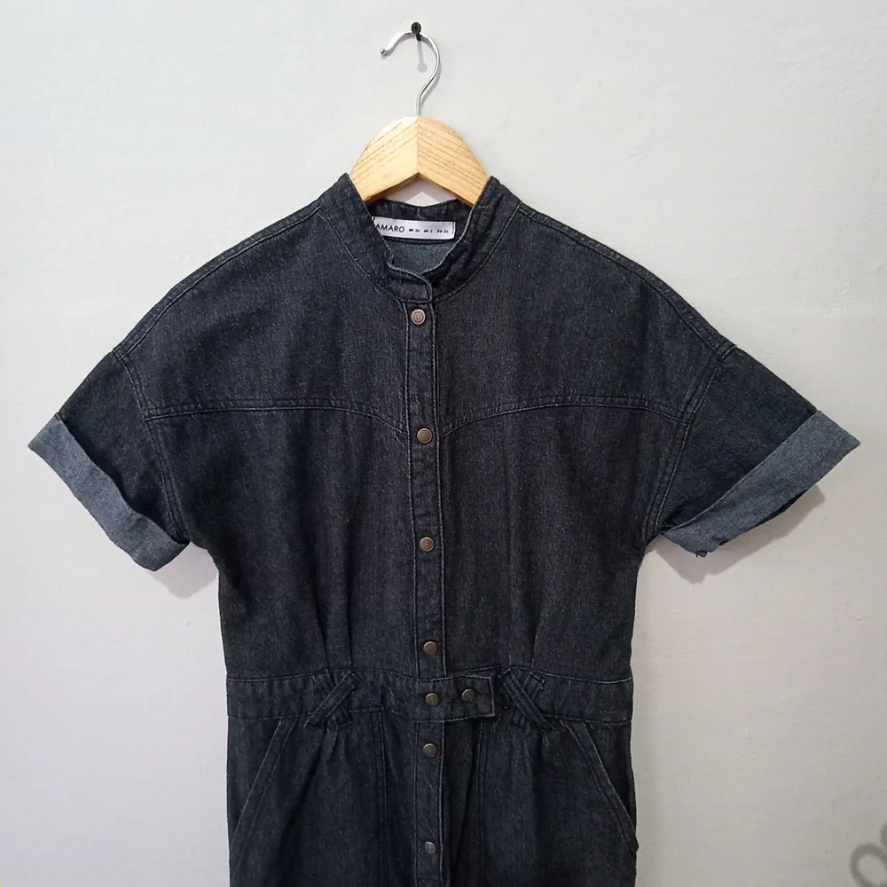 Macacão jeans escuro - Tamanho 36