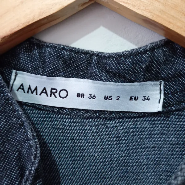 Macacão jeans escuro - Tamanho 36