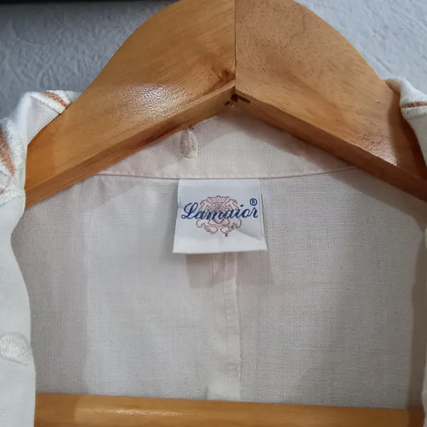 Vestido CGC em Rami Off White - Tamanho 46 veste M