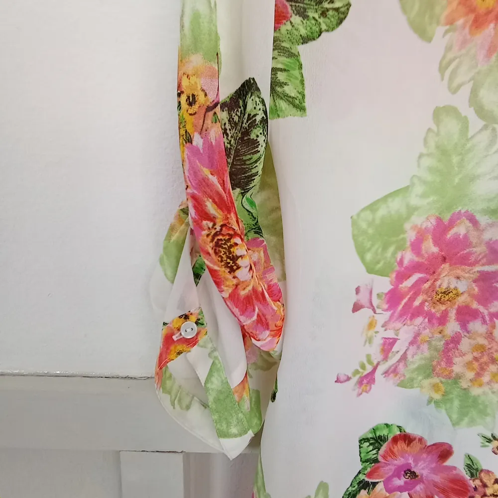 Camisa Floral Cortelle Colorida e Leve - Tamanho 40