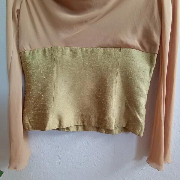 Blusa Fairy Bege com Bordados - Tamanho P