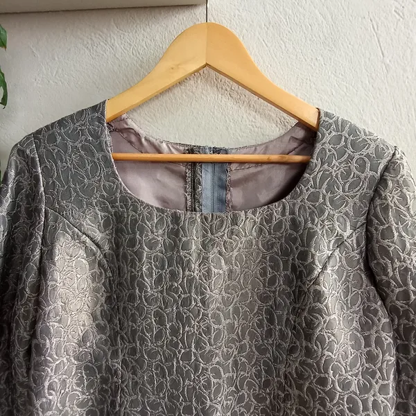 Blusa Artesanal Cinza - Tamanho GG