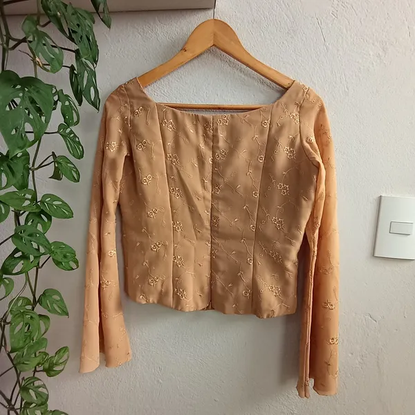 Blusa Cropped Artesanal - Tamanho M