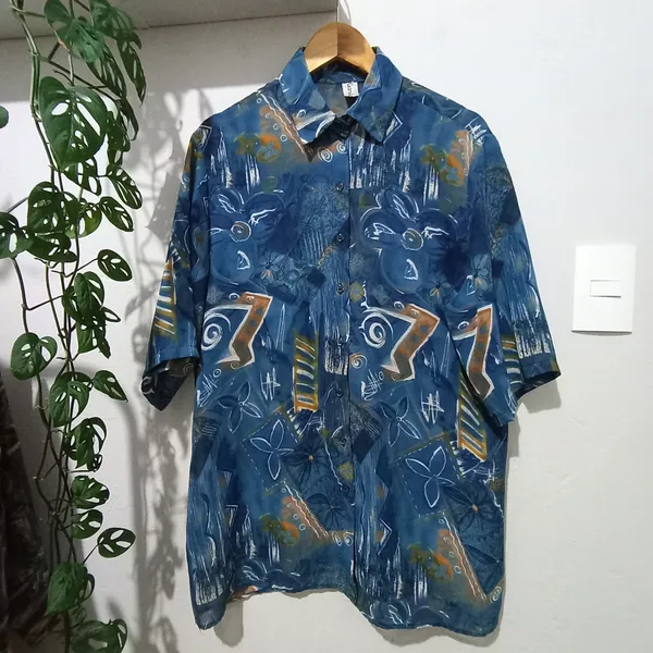Camisa feminina alongada Vintage CGC - Tam. G
