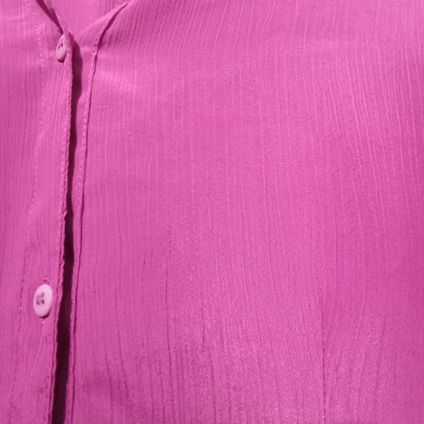 Camisa rosa texturizada - Tam. M