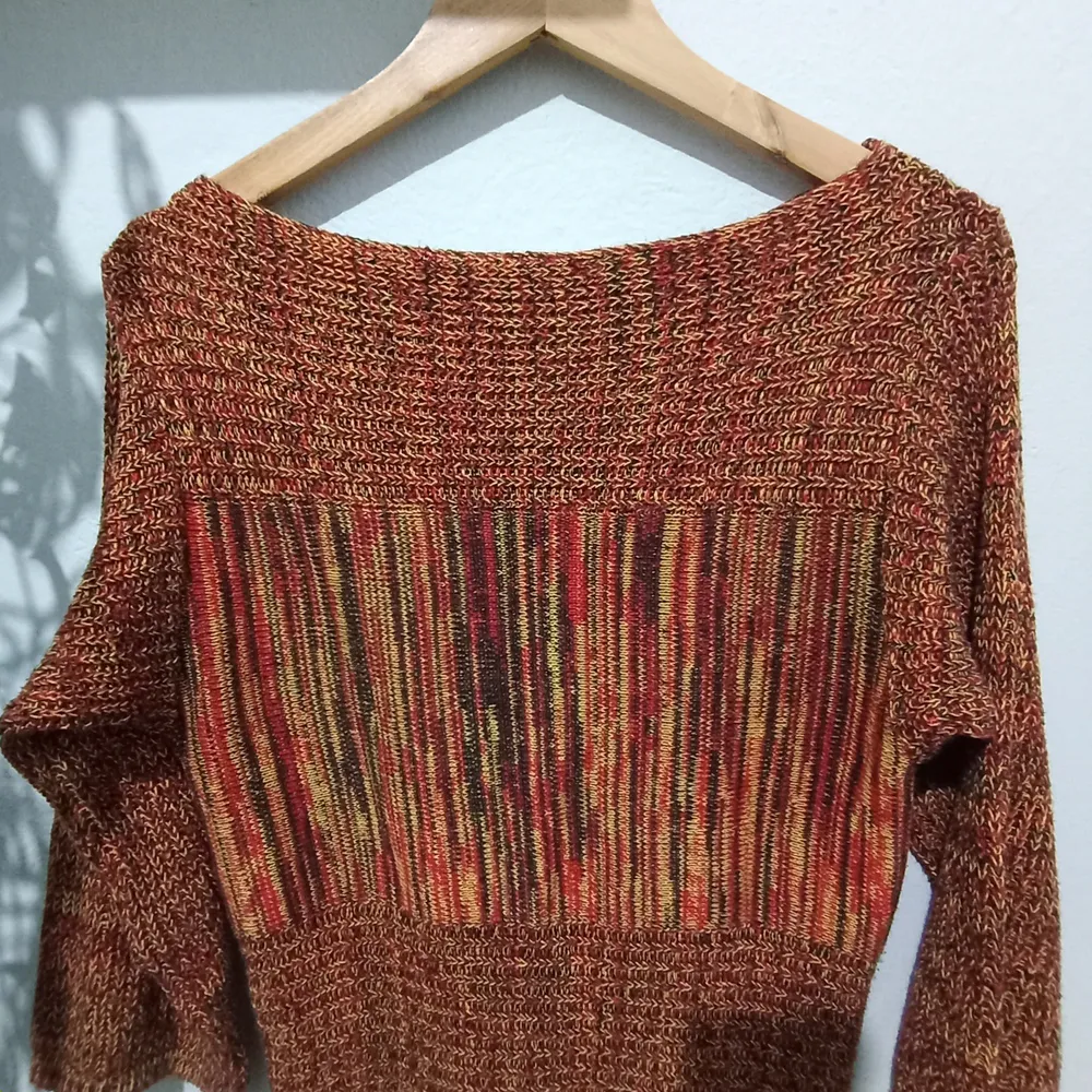 Blusa de tricô mesclada - Tam. M