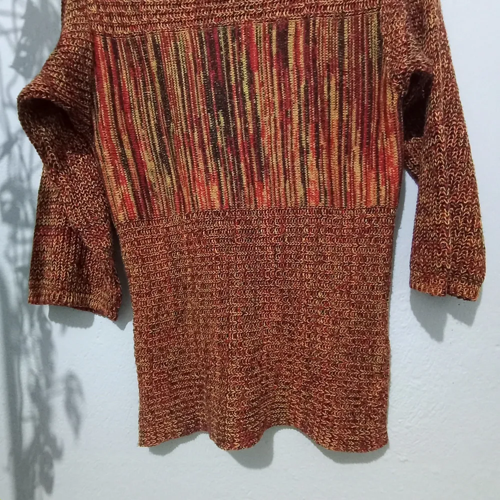 Blusa de tricô mesclada - Tam. M