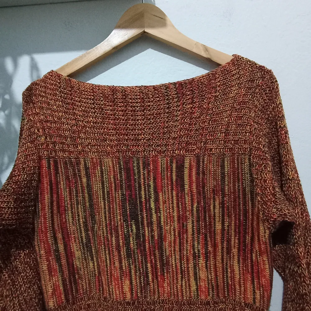 Blusa de tricô mesclada - Tam. M