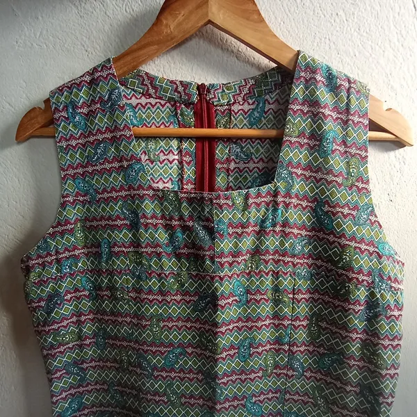 Vestido estampado paisley de algodão M