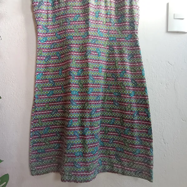 Vestido estampado paisley de algodão M