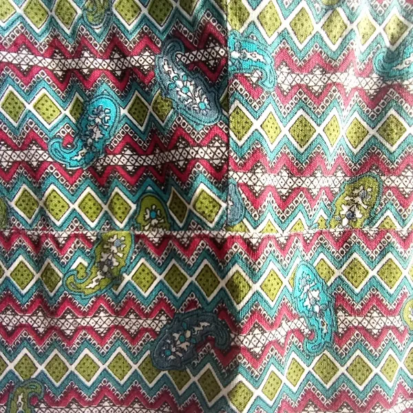 Vestido estampado paisley de algodão M
