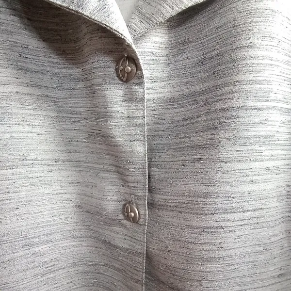 Blazer vintage cinza texturizado tamanho G