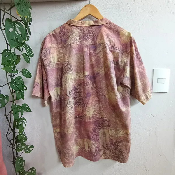 Camisa masculina étnica em algodão - Tamanho GG