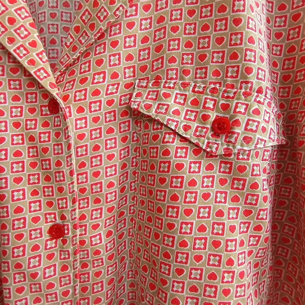Camisa feminina vintage anos 70 - Tamanho G