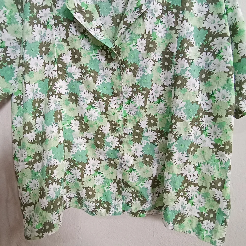 Camisa vintage em linho - Tamanho G