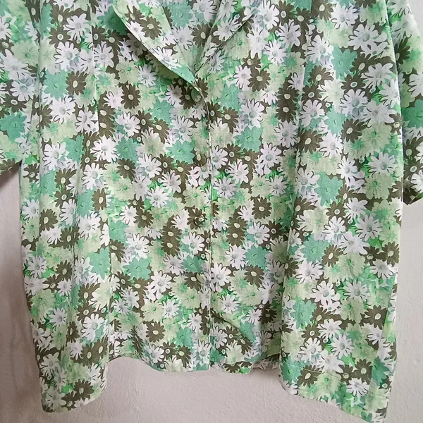 Camisa vintage em linho - Tamanho G