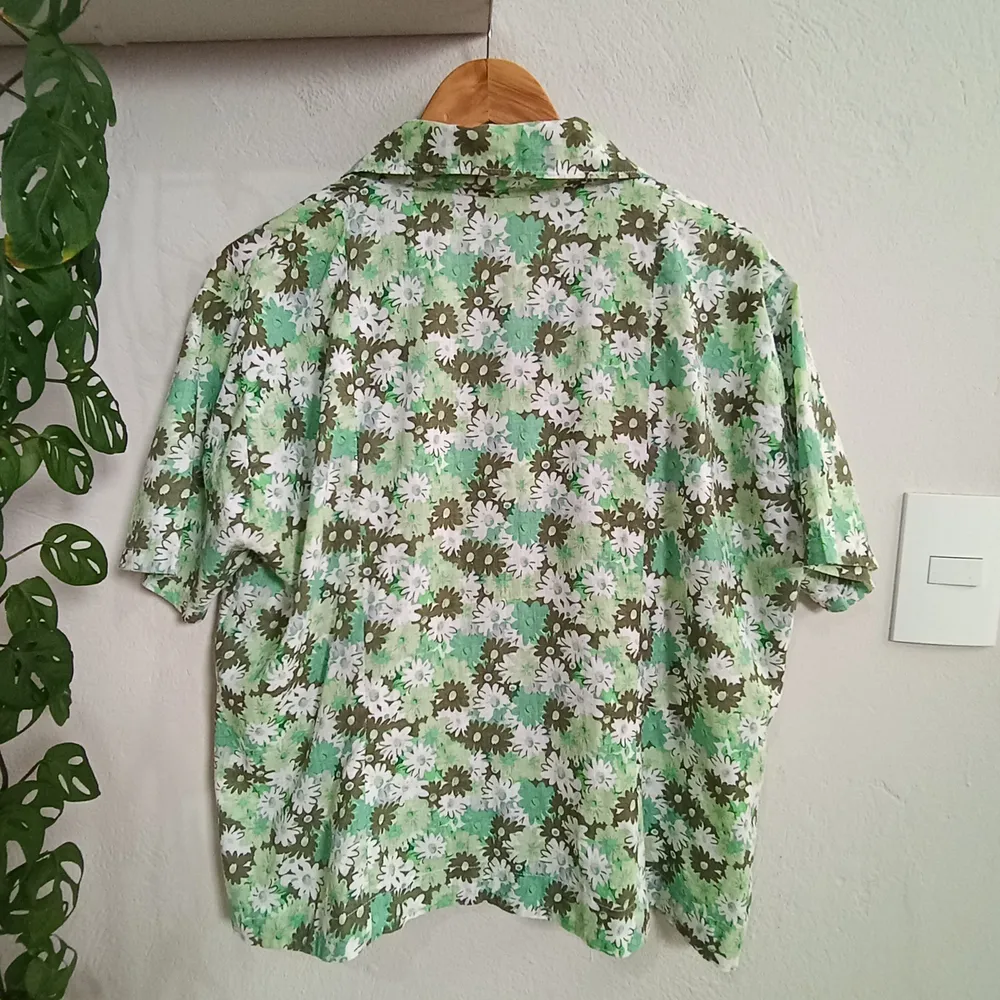 Camisa vintage em linho - Tamanho G