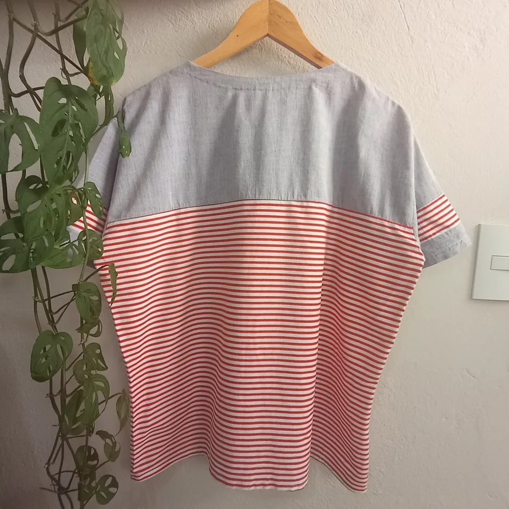 Blusa Feminina Estilo Navy em Algodão - Tamanho G