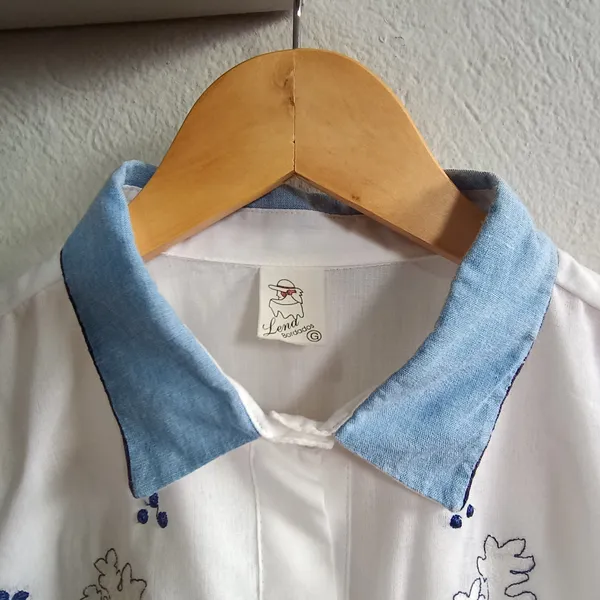 Camisa CGC Branca com Bordados - Tamanho G