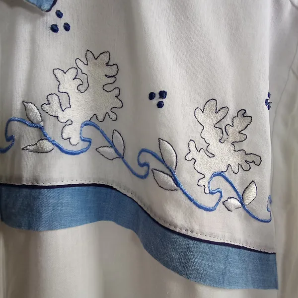 Camisa CGC Branca com Bordados - Tamanho G