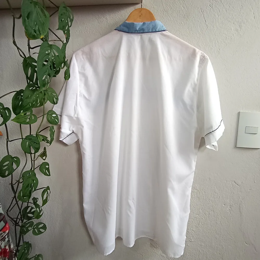 Camisa CGC Branca com Bordados - Tamanho G
