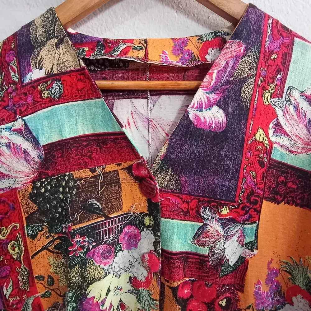 Blusa Artesanal em Malha de Algodão - Tamanho G