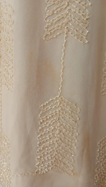 Vestido Vintage Boho Com Micangas de Vidro - Tamanho P