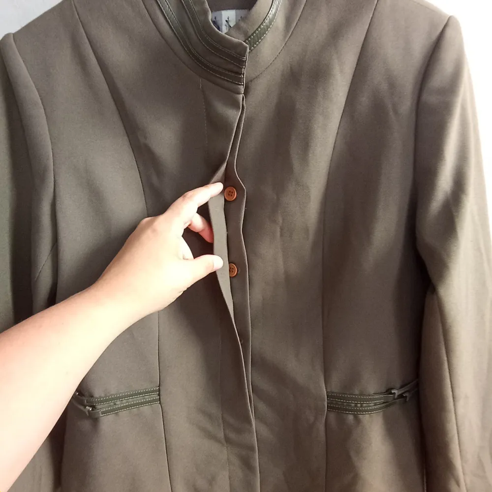 Blazer Rubinella de Alfaiataria Verde Oliva - Tamanho 42