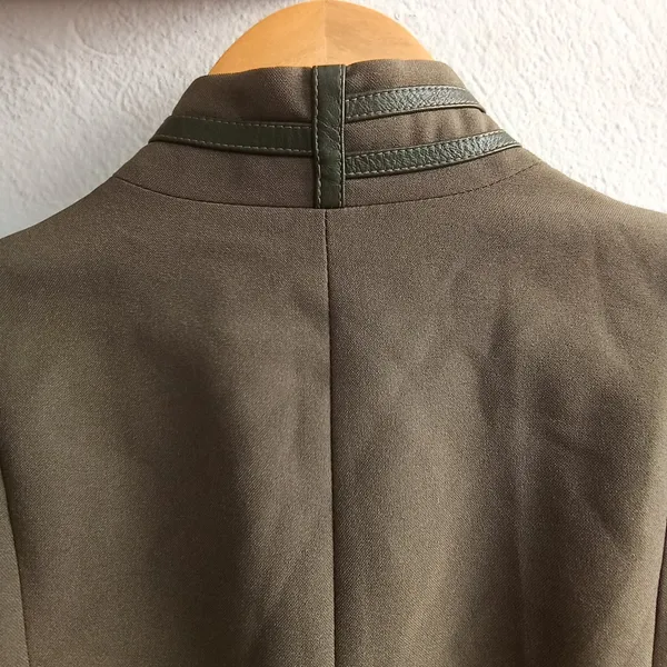 Blazer Rubinella de Alfaiataria Verde Oliva - Tamanho 42