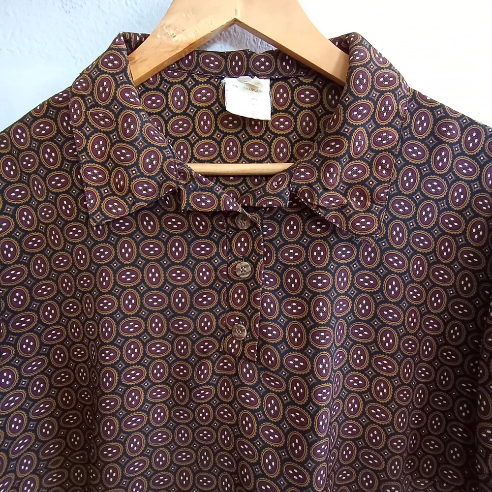 Blusa Vintage CGC Ana Manhê Marrom - Tamanho GG