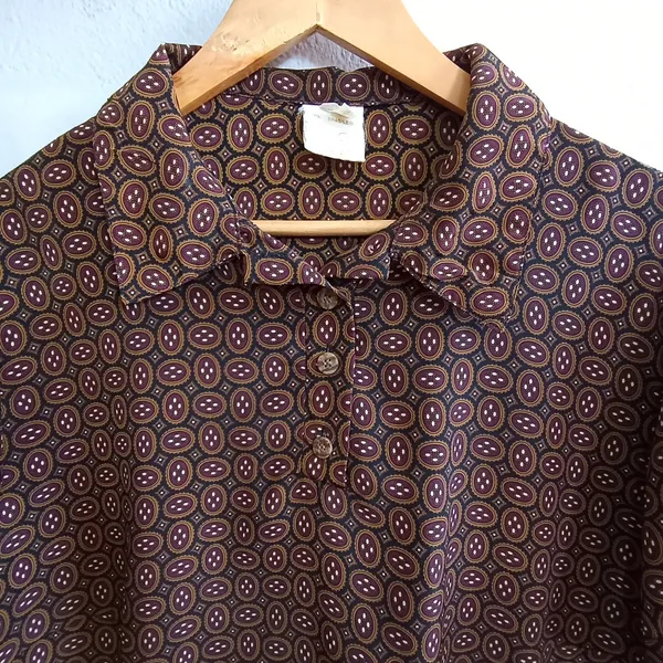 Blusa Vintage CGC Ana Manhê Marrom - Tamanho GG