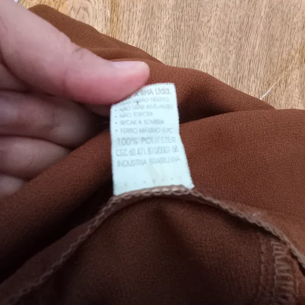 Saia CGC Midi Evasê Terracota - Tamanho PP