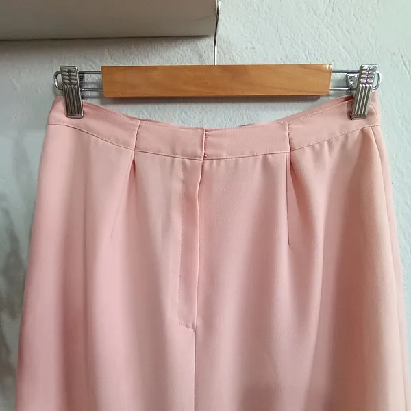 Saia de Alfaiataria Rosa Quartzo Tamanho P