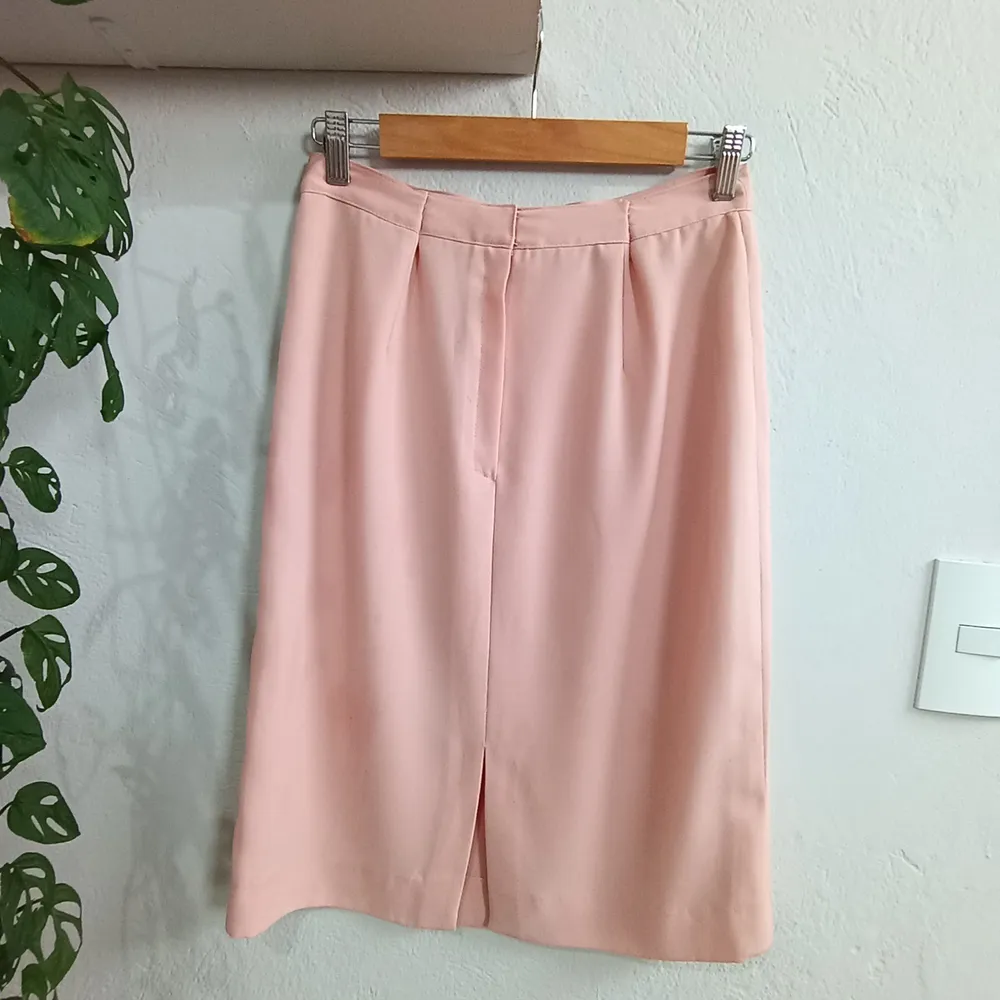 Saia de Alfaiataria Rosa Quartzo Tamanho P