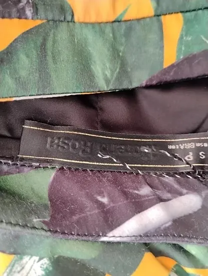 Morena Rosa Saia lápis estampa antúrios - P